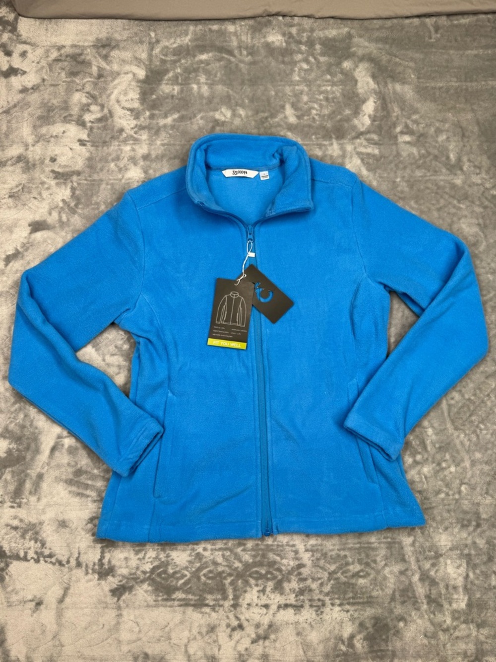 33,000 FT Lightweight Fill Zip Blue Jacket